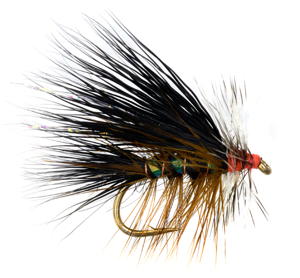 Mouche sèche Fulling Mill - Jackie's Hot Head Sooty Olive Stimulator