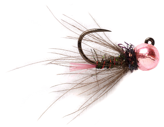 Nymphes Fulling Mill - Roza's Dark Neon Jig Barbless