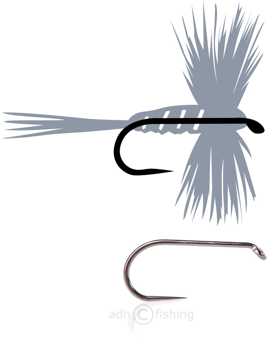 Tunca Expert Crochet à mouche TE10 Dry Fly sans ardillon