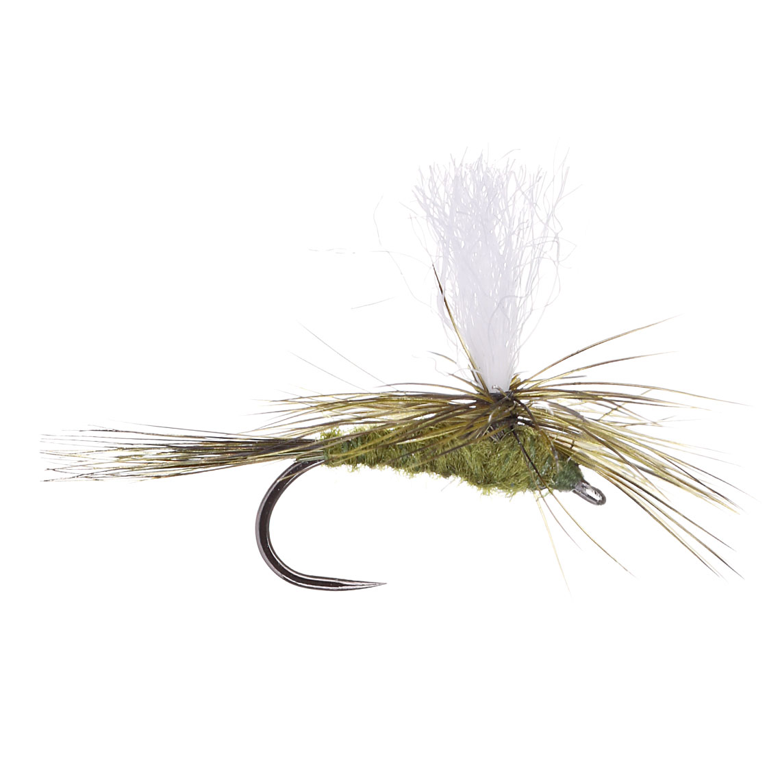 adh-fishing Mouche sèche Parachute Olive sur AHREX by Superflies