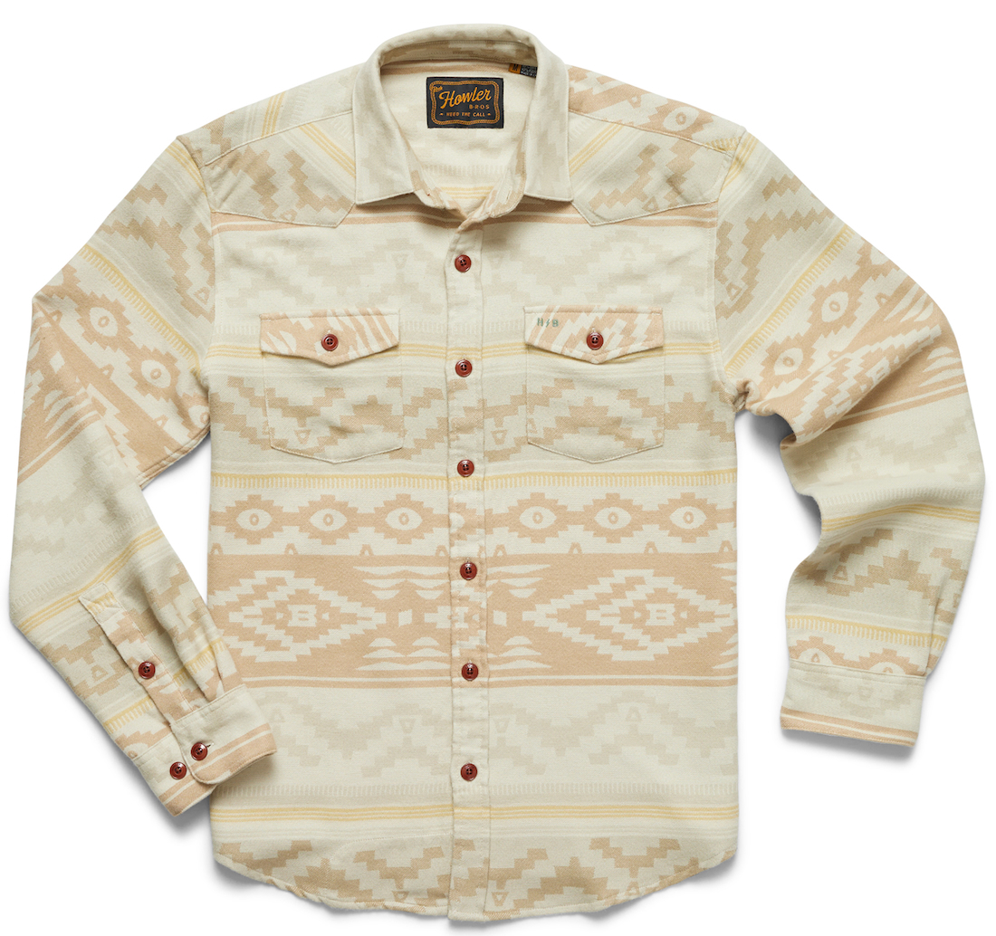 Howler Brothers Sheridan chemise à manches longues - terranova : bone