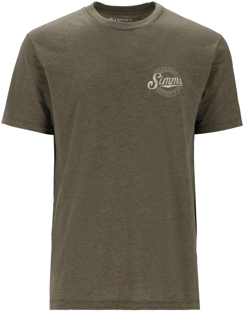 Simms Circle Lockup T-shirt Military Heather
