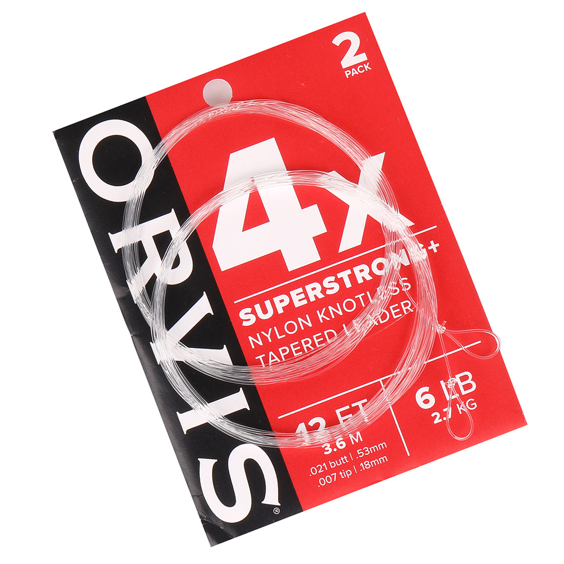 Orvis Super Strong Plus Tapered leader 12 ft bas de ligne 2er Pack