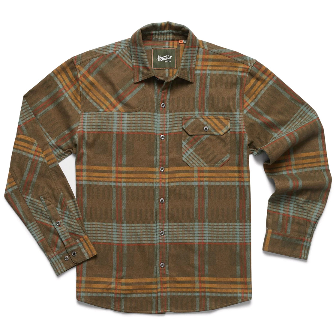 Howler Brothers Chemise à manches longues en flanelle Harker's - conor plaid : forage