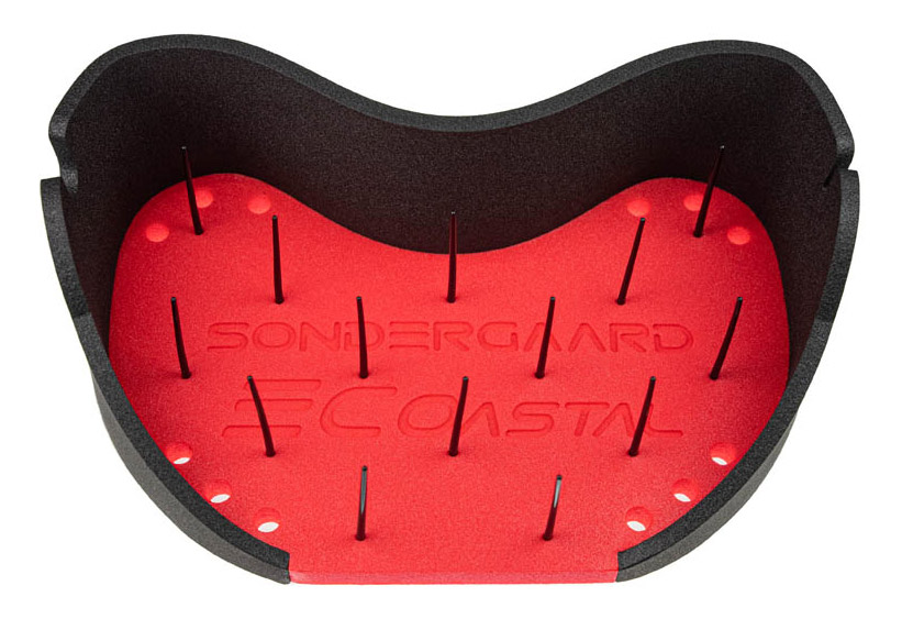 Sondergaard panier à lignes Coastal Stripping Basket black & red