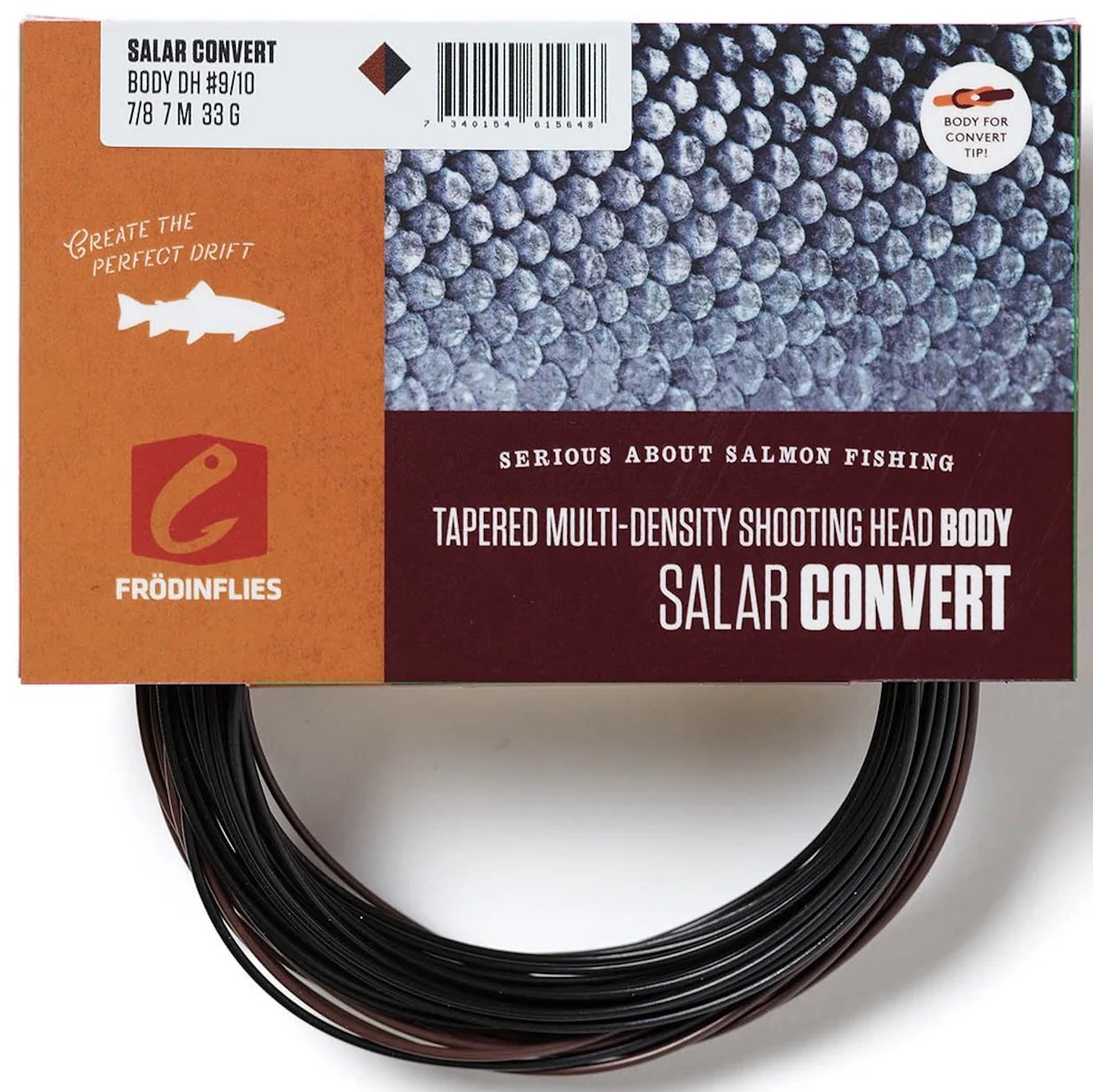 Frödin Salar Convert Short Spey Doublehand Shooting Head Sink7-Sink8 Tête de tir
