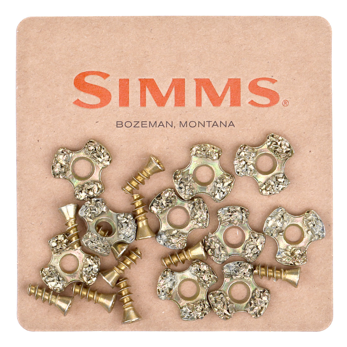 Simms HardBite Star Cleat Spikes Crampons pour chaussures de wading à semelles Vibrams