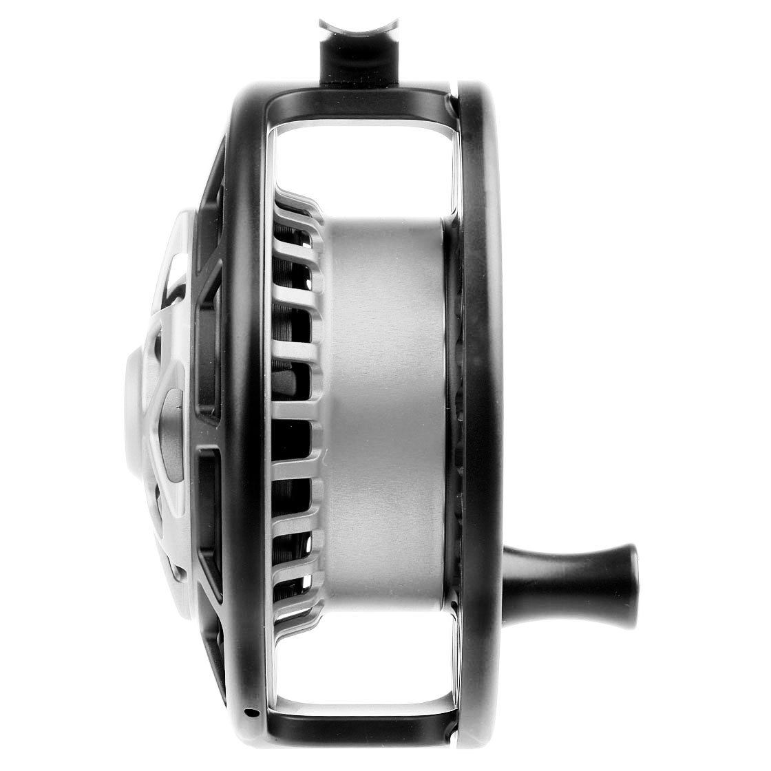 P-18959-1_mako_reel_matte_platinum-black_9550_side Mako Reel matte platinum on black Model 9550