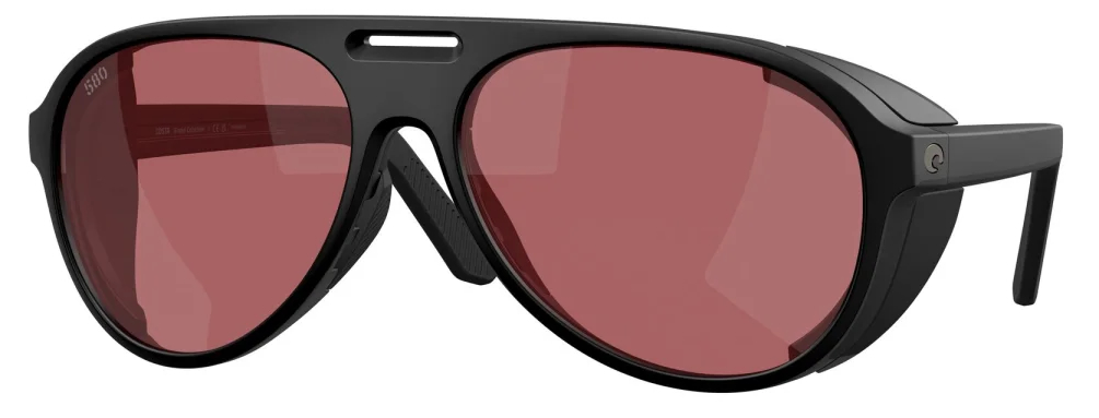 Costa lunettes polarisantes Grand Catalina Matte Black (Rose 580G)