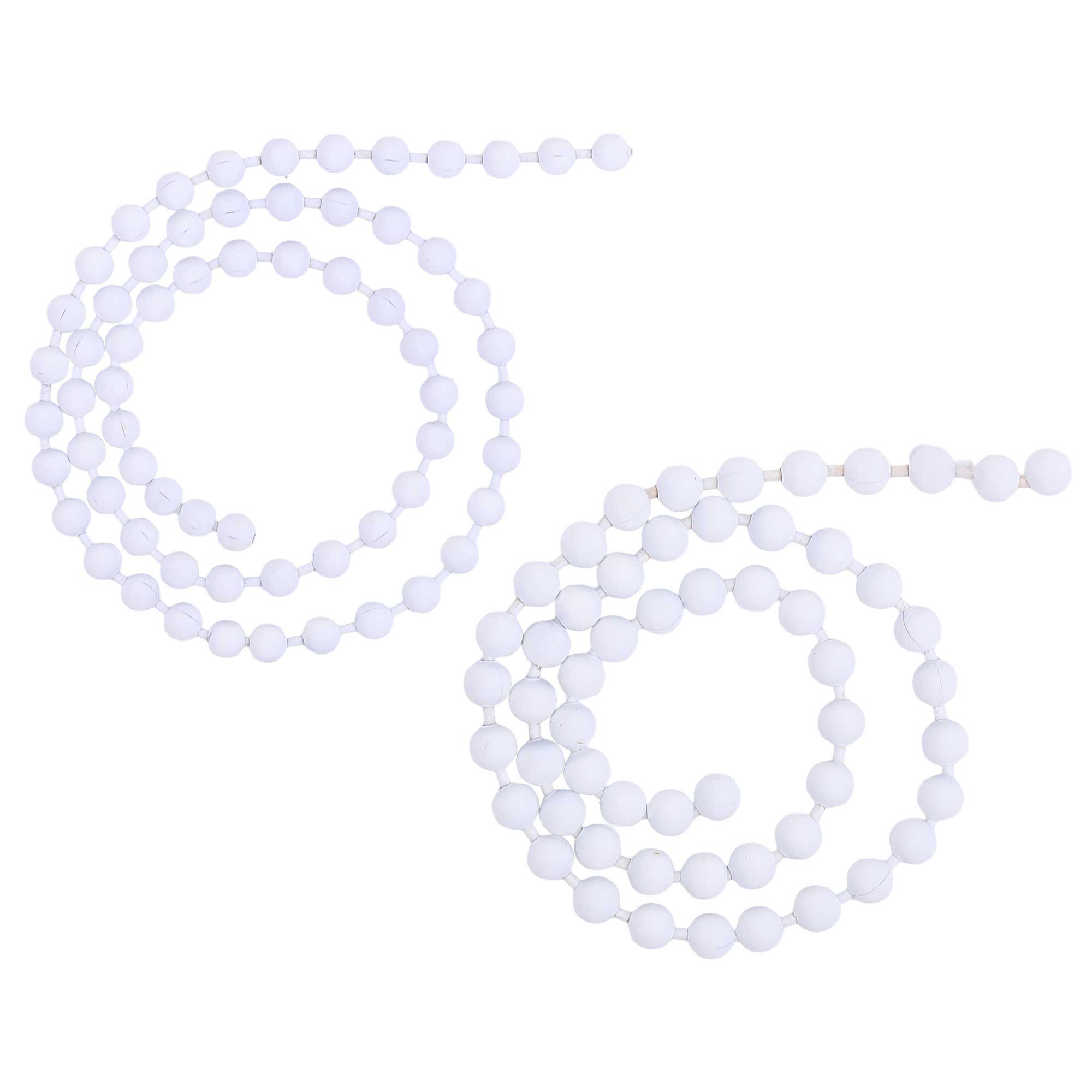 Hareline Bead Chain Chicone's Stealth Chain yeux de chaîne à billes white