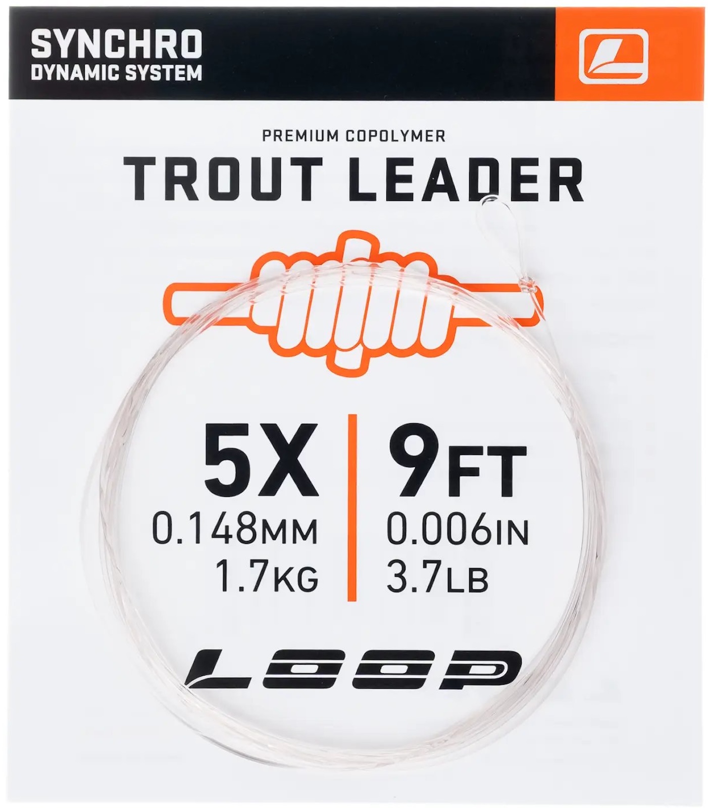 Loop Synchro 9 ft Trout Nylon Leader Bas de ligne