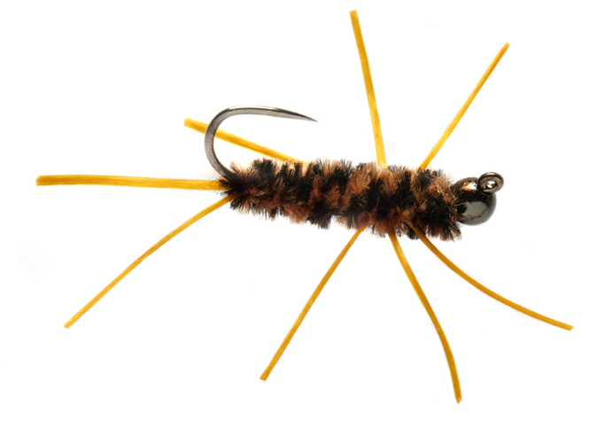 Nymphes Fulling Mill - Pat's Black/Tan Jiggy Barbless