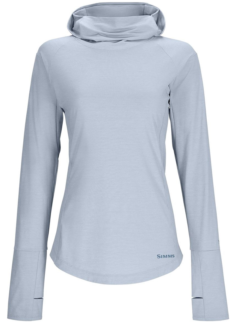 Simms W's Solarflex Cooling Hoody chemise à manches longues steel blue