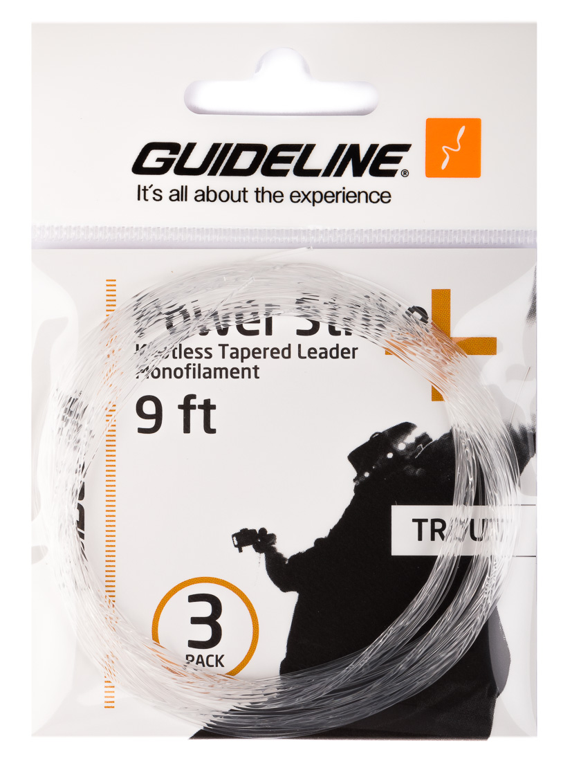 Guideline Power Strike Trout - Tapered leader 9 et 12 ft 3er Pack