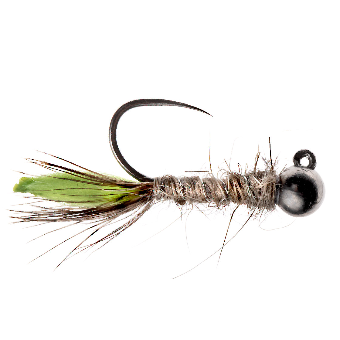 Soldarini Tungsten Jig Nymphes - Peeping Caddis Black Bead