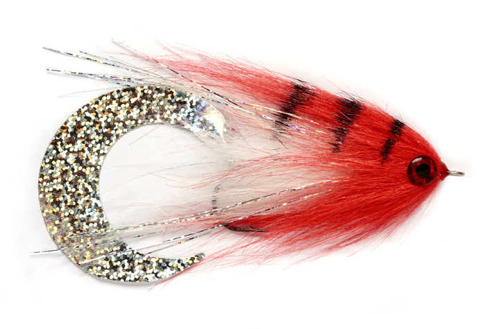 Fulling Mill Hechtstreamer - Paolo's Wiggle Tail Blanc Rouge