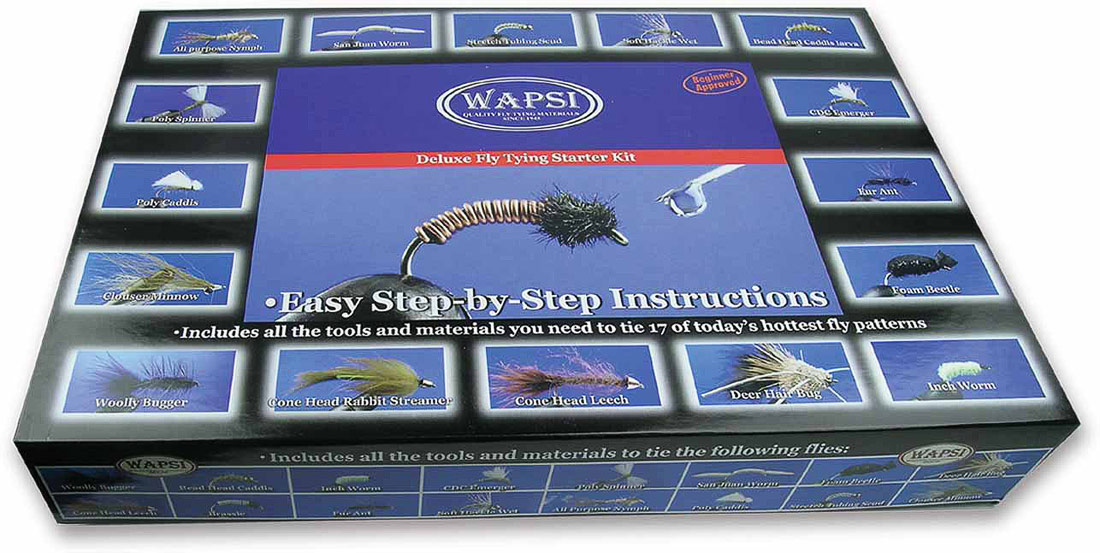 Wapsi Deluxe Fly Tying Starter Kit Kit de montage de mouche pour débutants