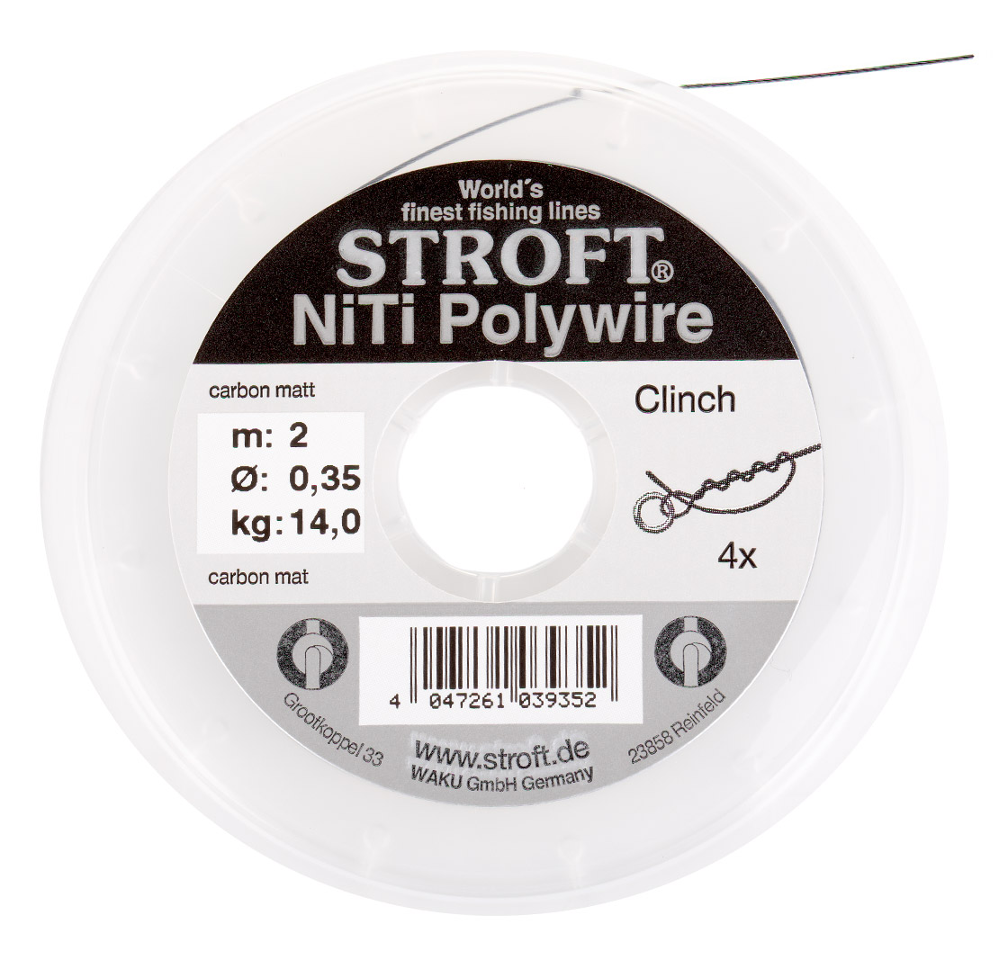 Stroft NiTi Polywire - Bas de ligne nickel titane nouable bobine de 2m