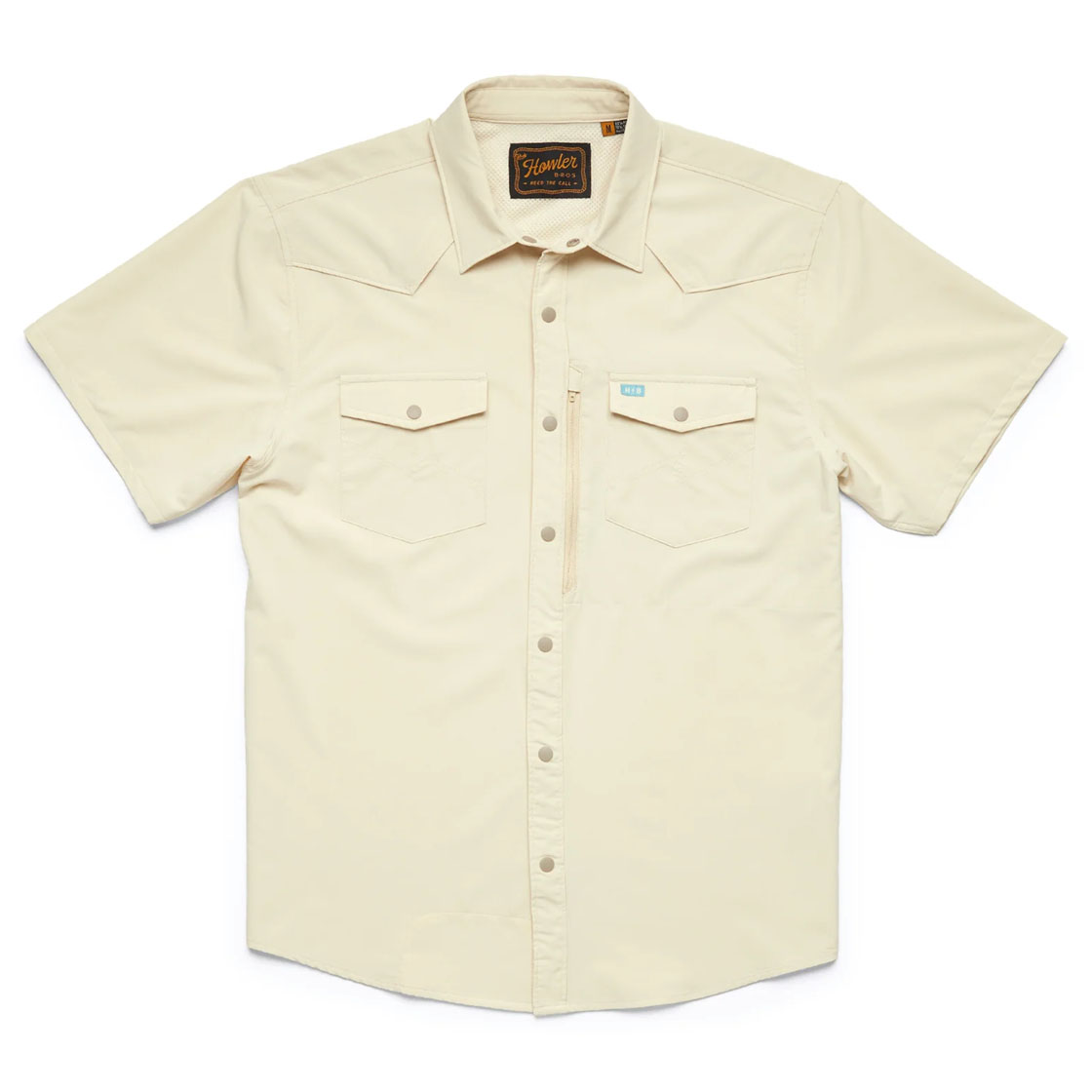 Howler Brothers Emerger Tech Sunshade Shirt manches courtes - parchment Protection solaire