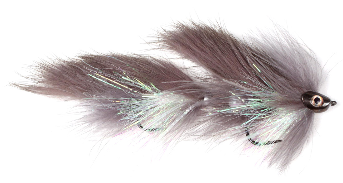 Guideline Streamer - Scull Bunker Zonker grey/white