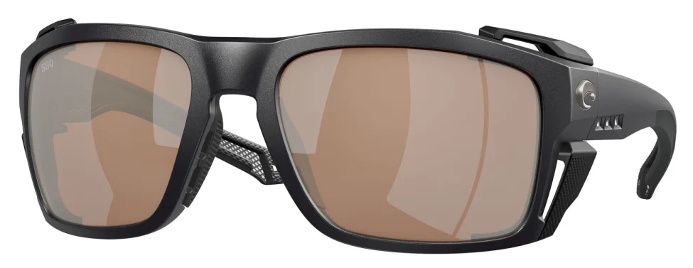 Costa lunettes polarisantes King Tide 8 #L Black (Copper Silver Mirror 580G)