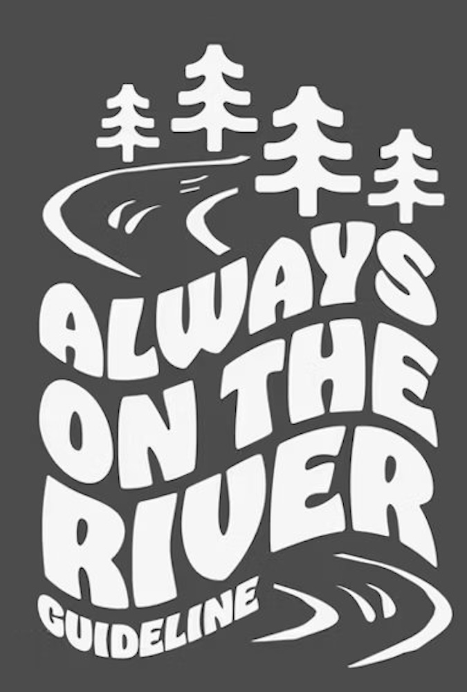 Guideline Sticker Always On The River white