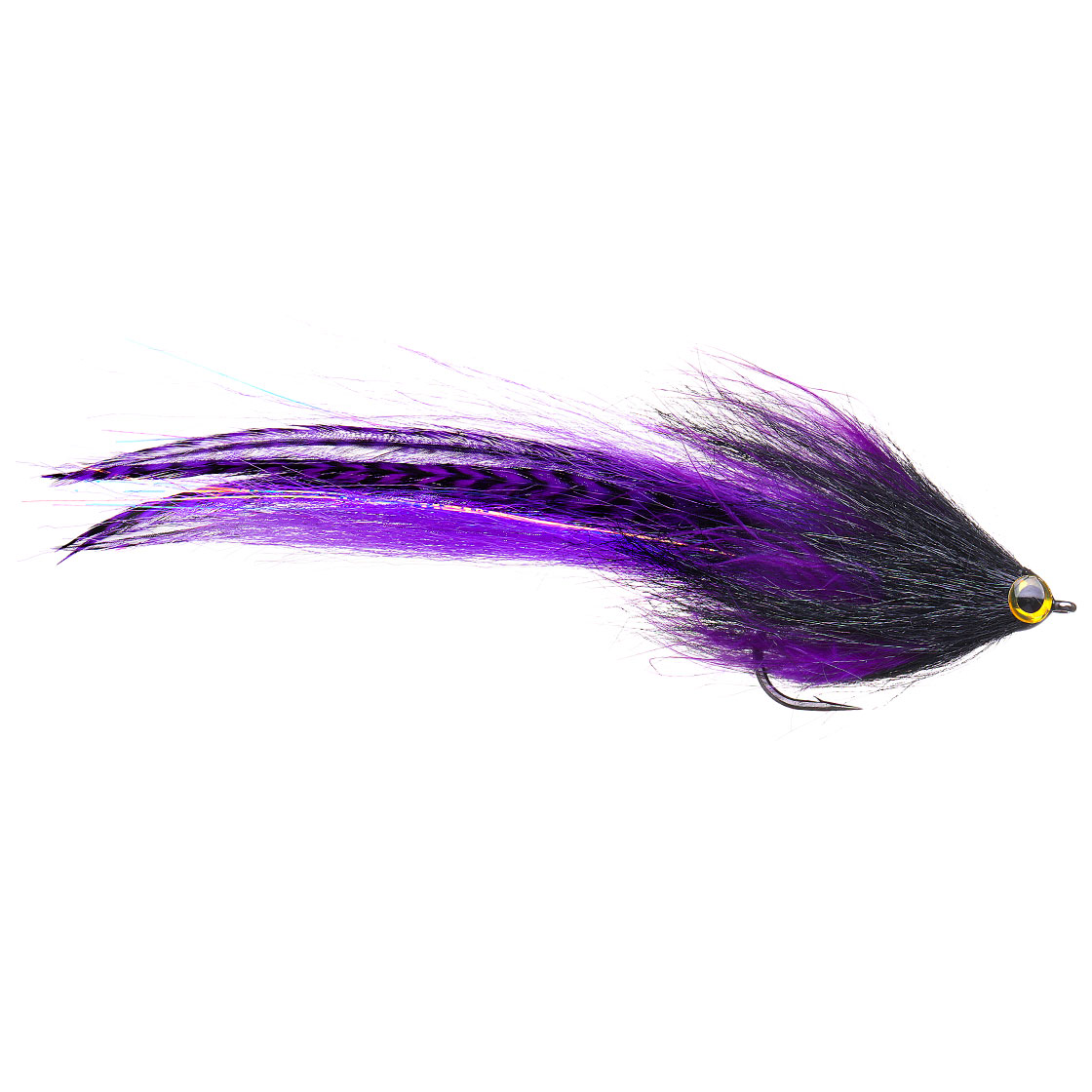 Superflies mouche à brochet - Predator Brush purple black