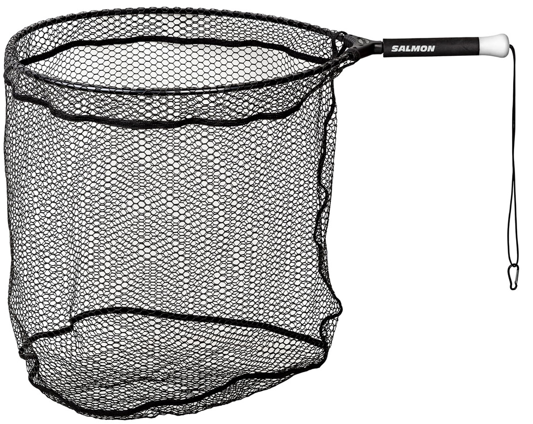 Traper Salmon & Pike Landing Net Epuisette recouverte de silicone avec filet de pêche