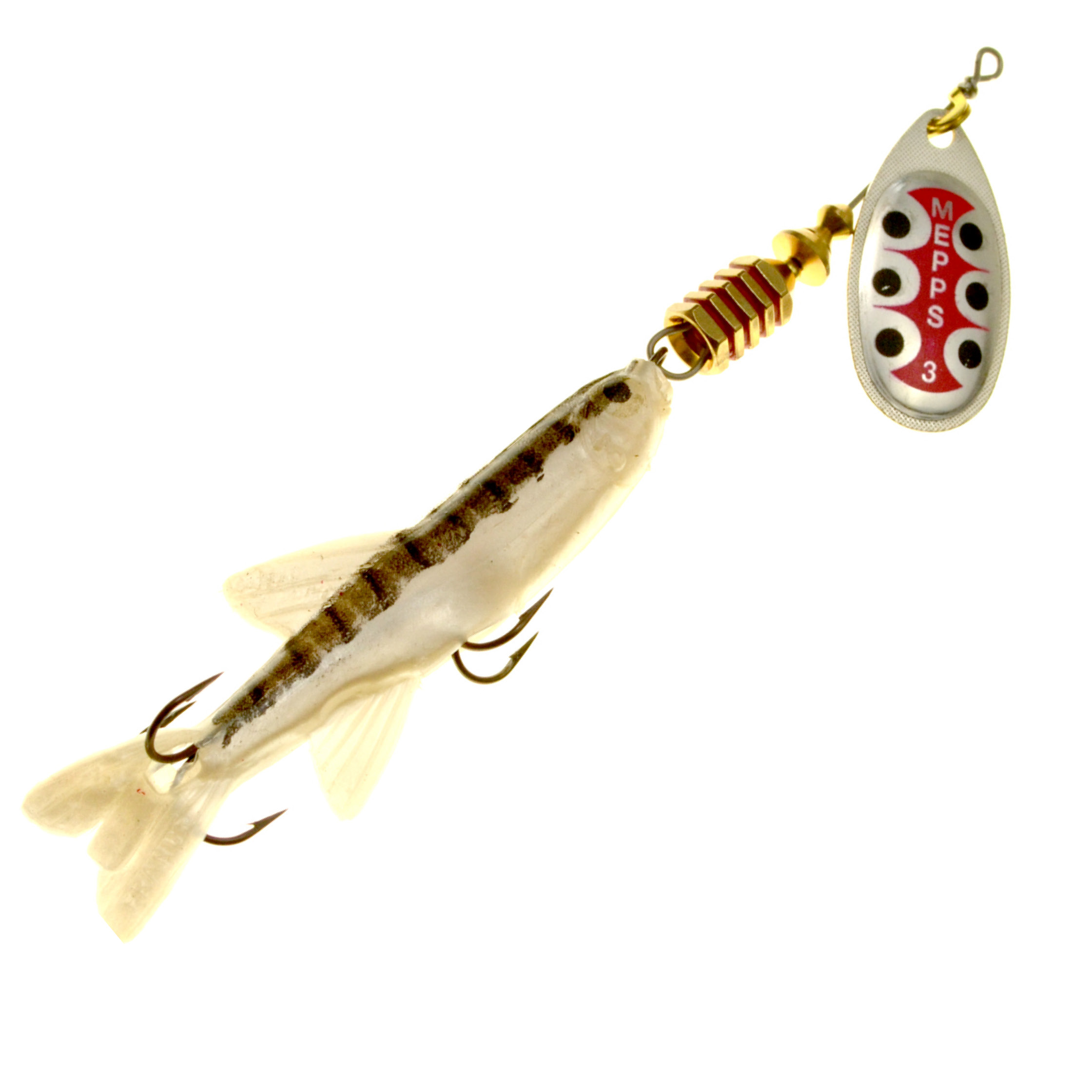 Mepps Aglia TW avec poisson spinner argenté naturel