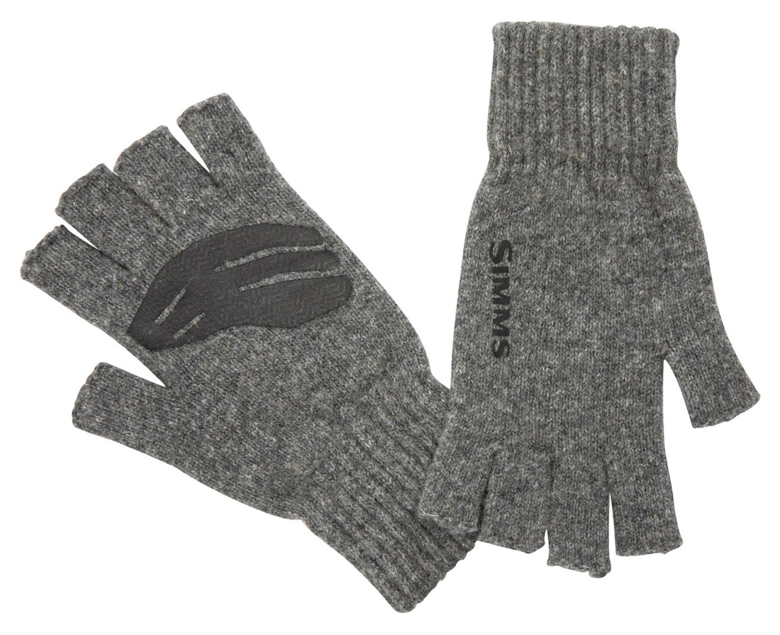 Gants Simms Wool 1/2 Finger Glove steel