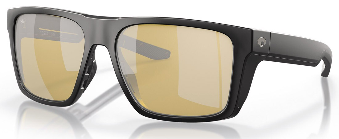 Lunettes polarisantes Costa Lido - Matte Black (Sunrise Silver Mirror 580G)