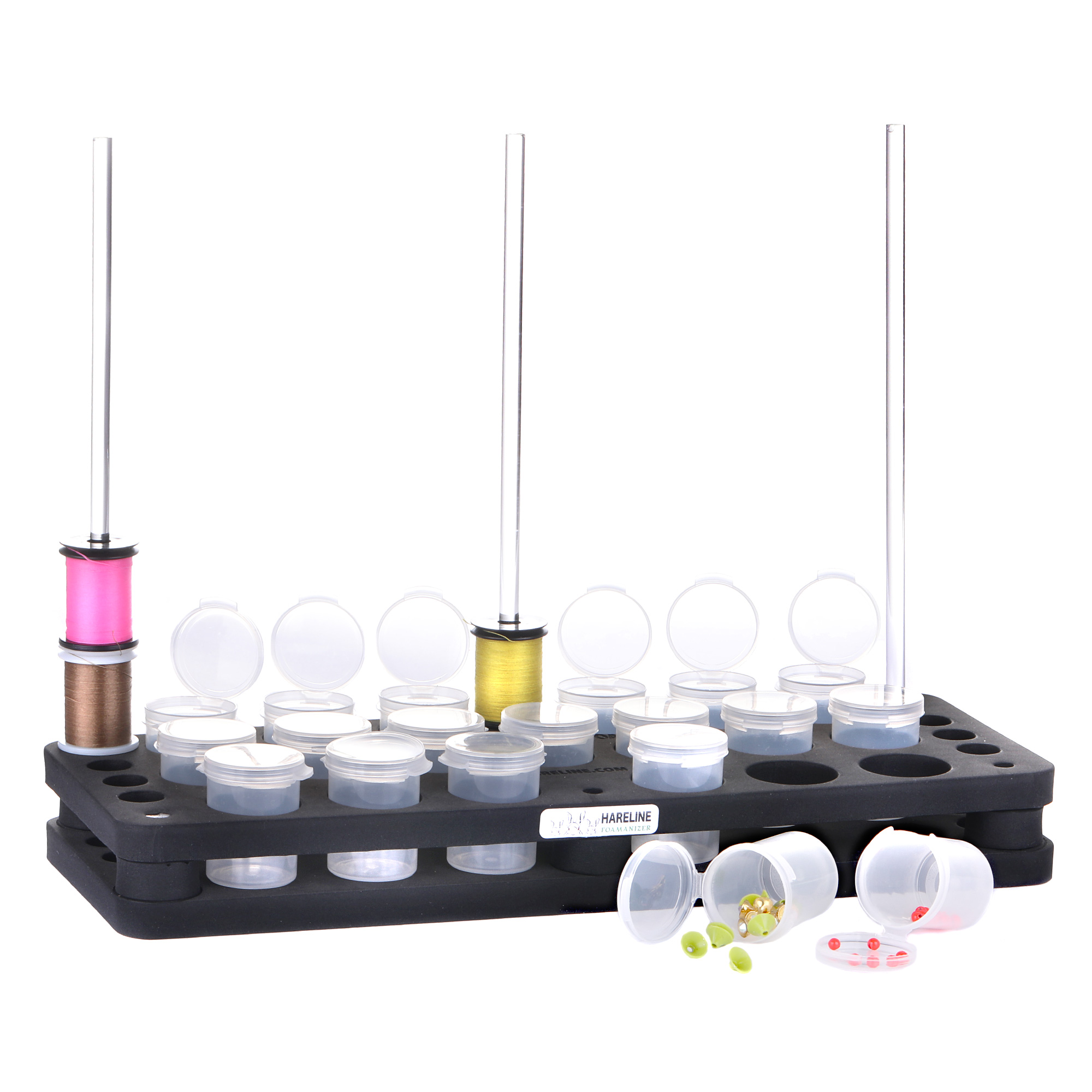 Hareline Large Tube Storage Foamanizer Module 12" - Station de rangement pour la table de montage