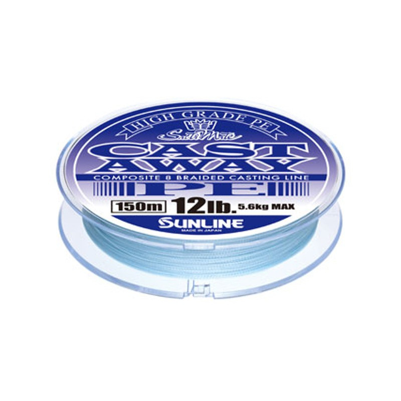 Sunline New Cast Away PE Tresse de 150 m