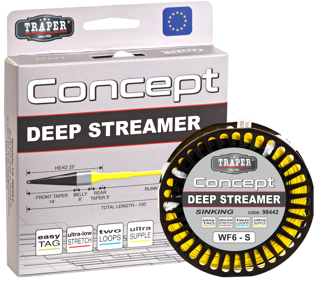 Traper Concept Deep Streamer 14ft Sink Tip ligne à mouche
