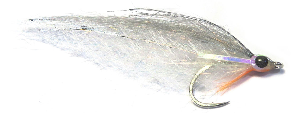 Fishient H2O Mouche d'eau salée - Deadly Deceiver grey & white