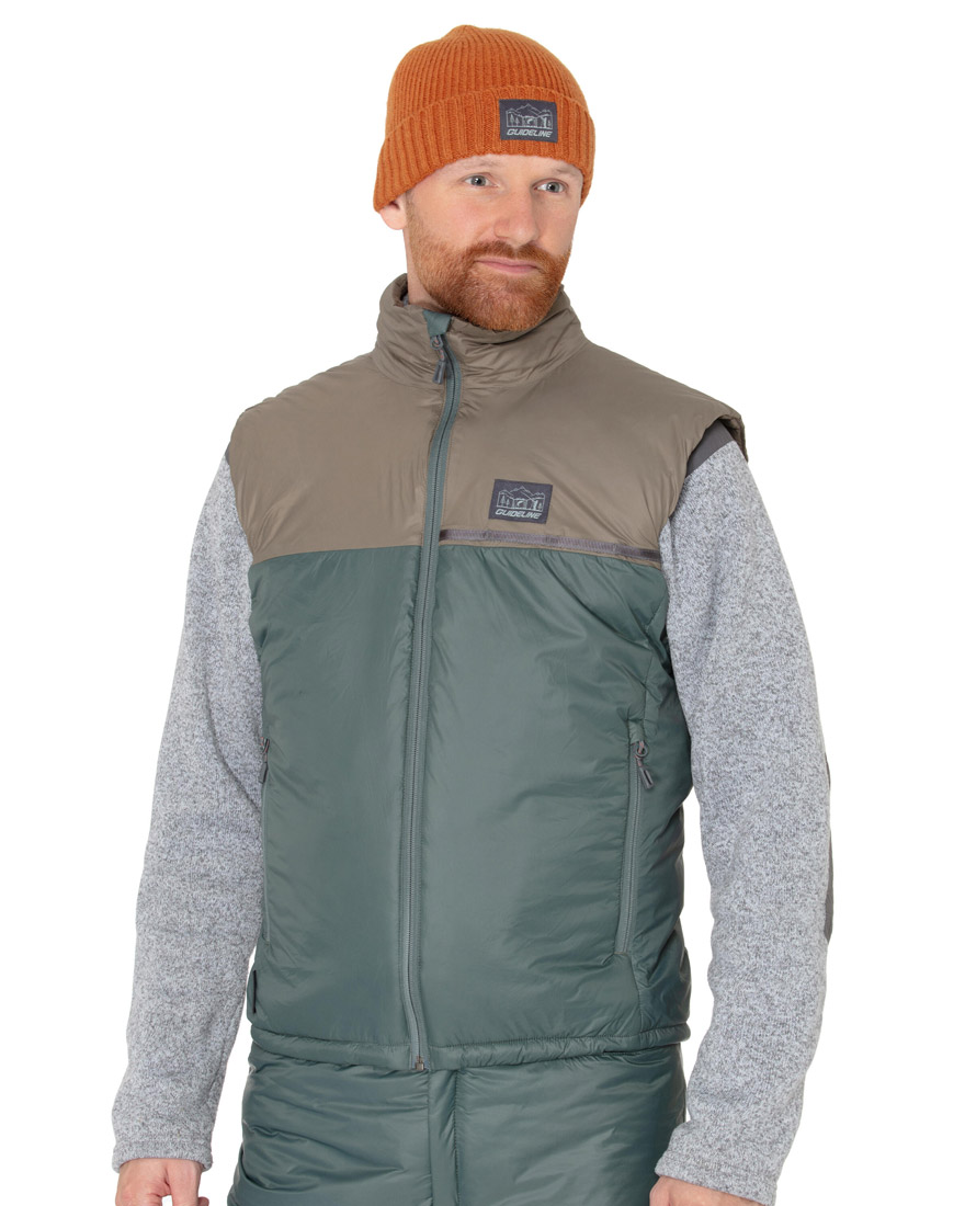 Guideline Loft Vest gilet walnut/algae green
