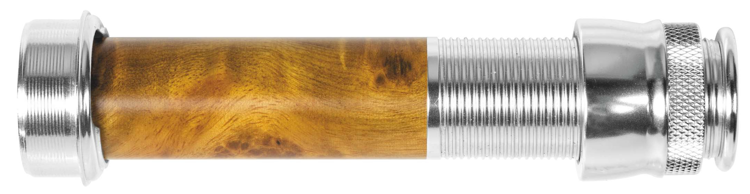 Porte-moulinet Traper pour la construction de cannes à pêche argenté