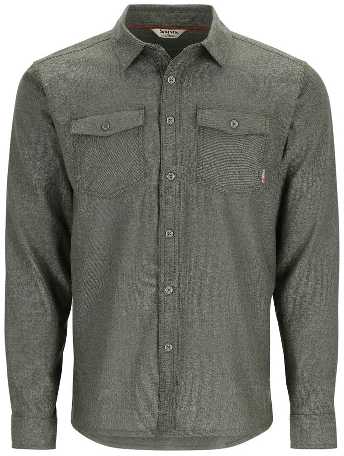 Simms Shoal Flannel Shirt chemise riffle green