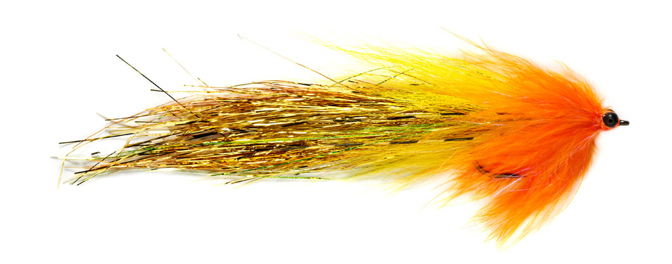 Fulling Mill Streamer - Whistler jaune & orange