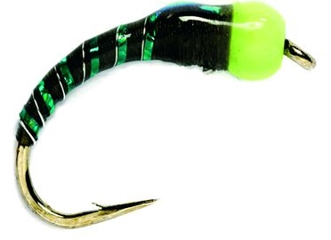 Fulling Mill Nugget Buzzer Black & Green Nymphes