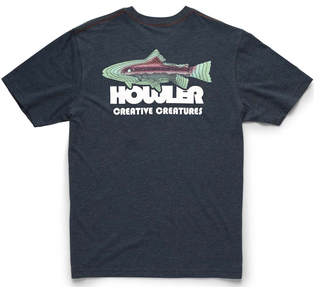 Howler Brothers T-shirt de poche - trucha : charcoal heather
