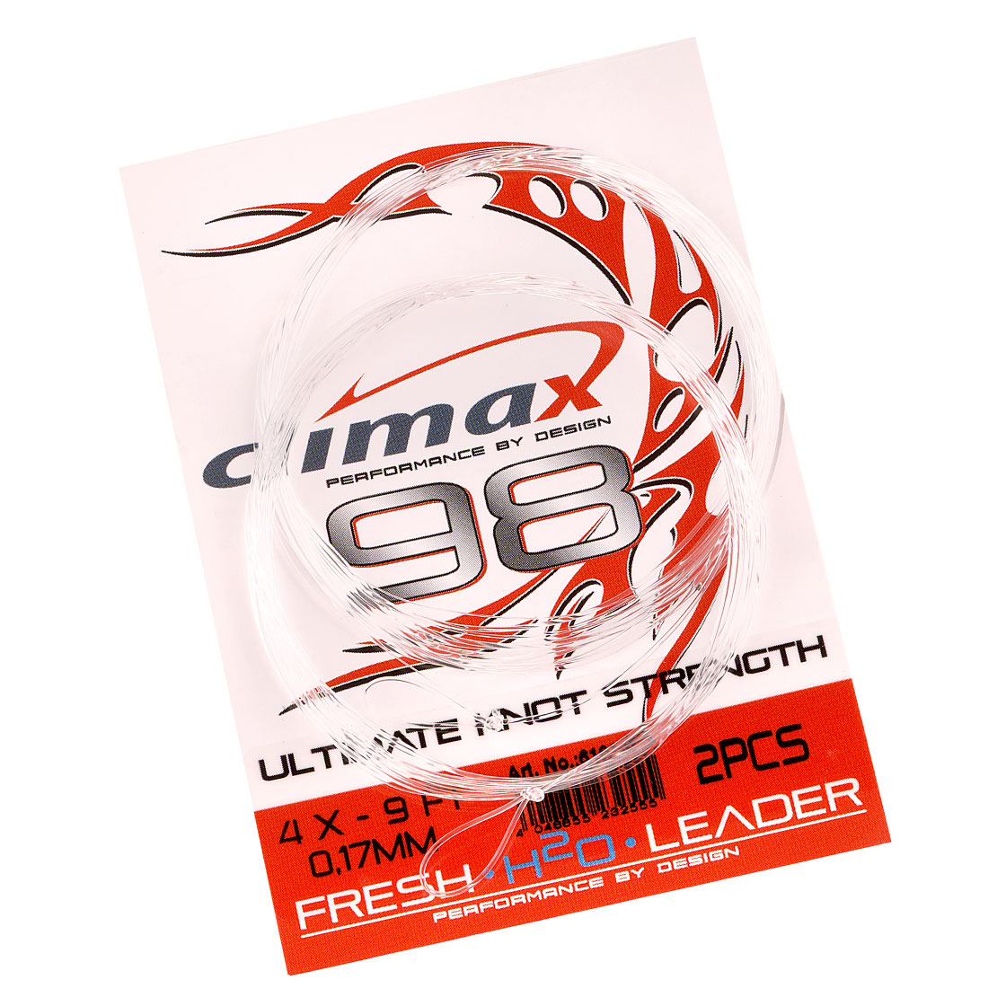 Climax 98 Trout Leader Bas de ligne 9ft 2er Pack