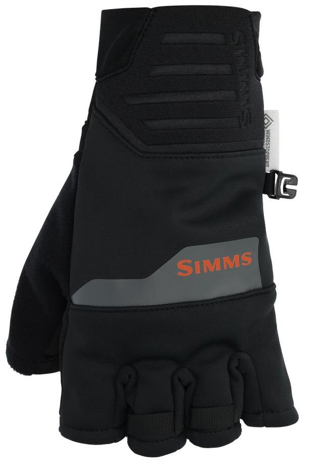 Gants Simms Windstopper Half Finger Glove black