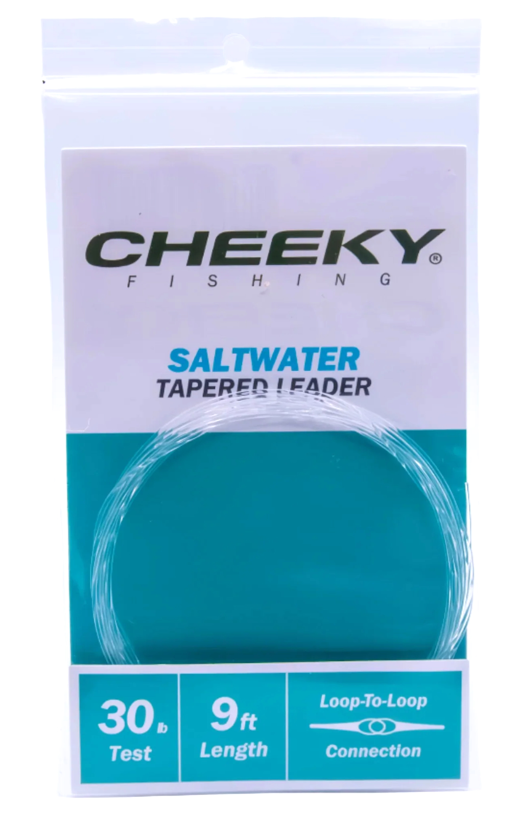 Cheeky Saltwater 9 ft Tapered Leader 3pc Pack Bas de ligne de pêche à la mouche