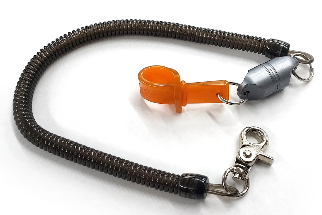 Fishpond Confluence Net Release 2.0 Aimant d'épuisette avec ligne de sécurité gunmetal