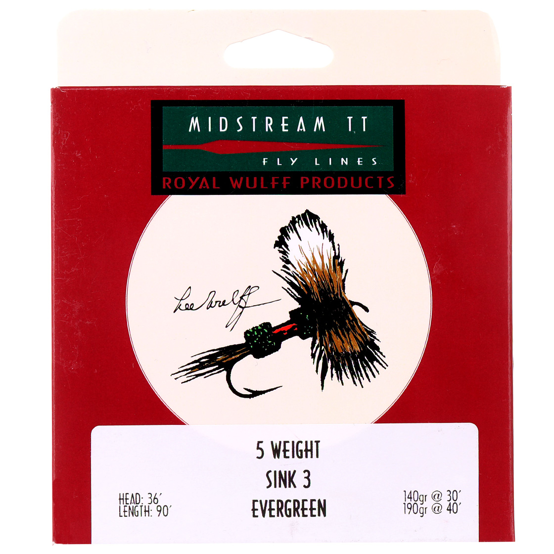 Royal Wulff Midstream Triangle Taper Full Sink WF ligne à mouche Dark Green