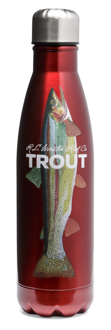 Winston Trout Steel Water Bottles bouteille rouge