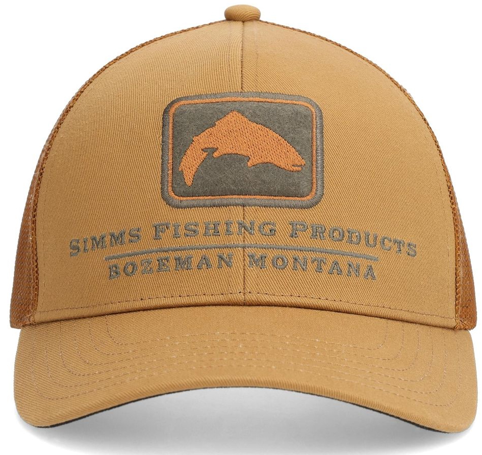 Simms Double Haul Icon Trucker Cap casquette chestnut