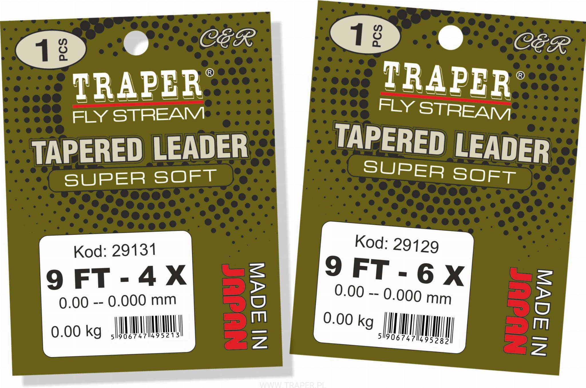 Traper Tapered leader 9 ft Super Soft