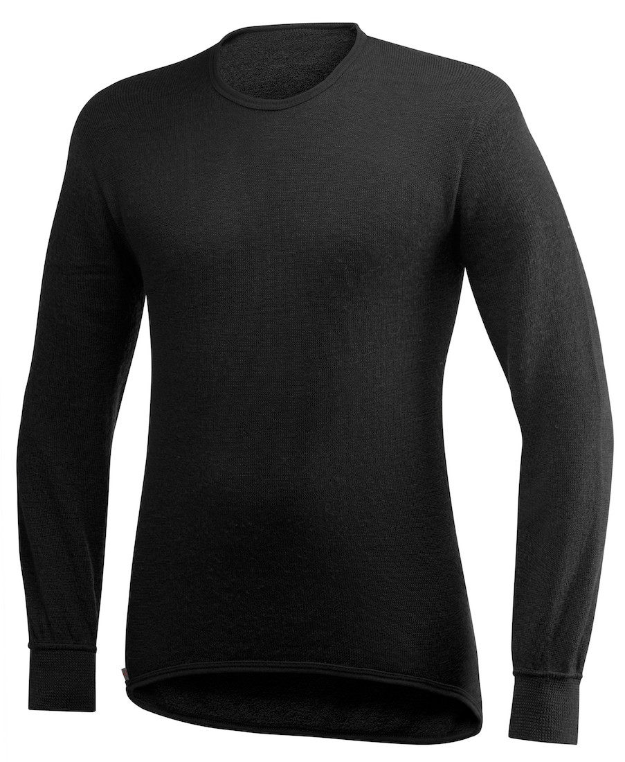 Woolpower Crewneck 200 T-shirt à manches longues black